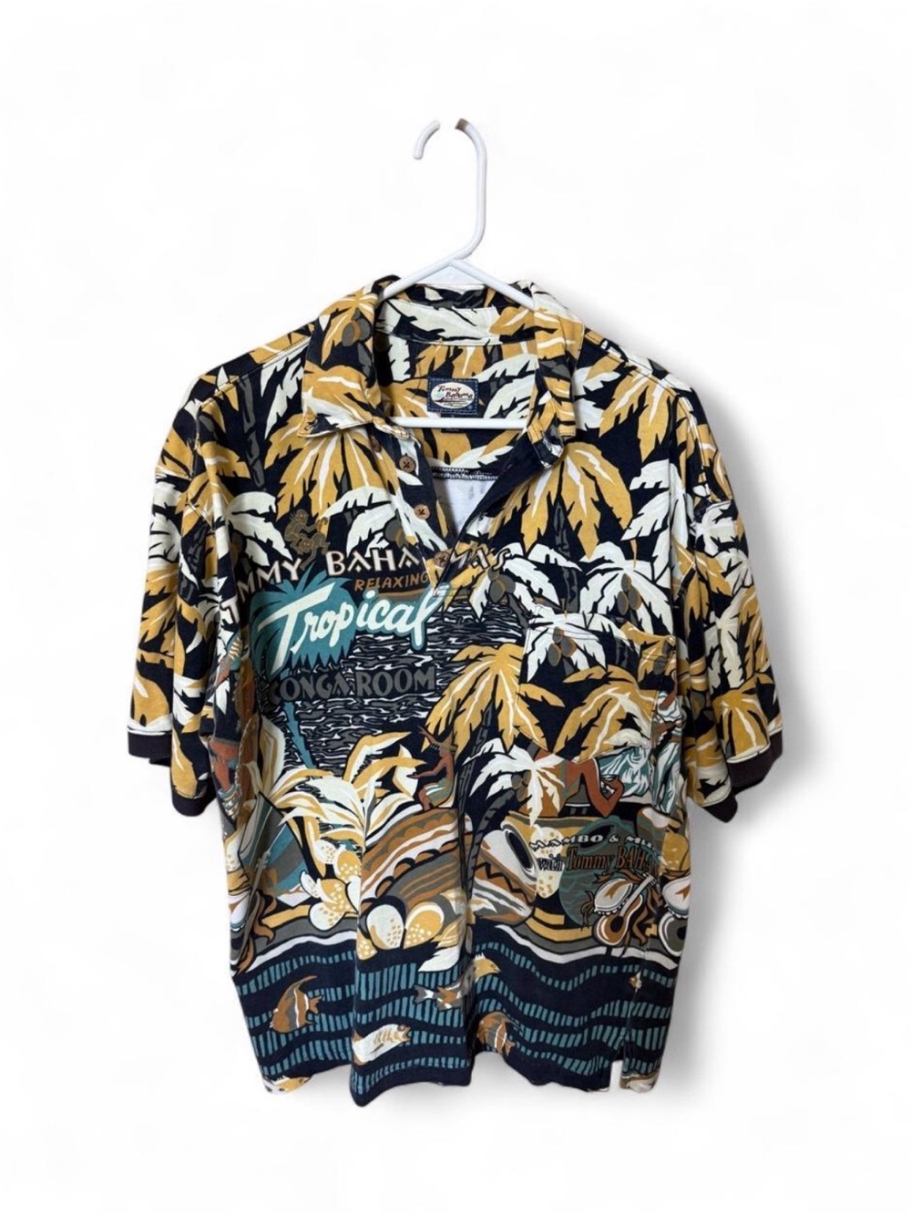 Tommy Bahama Tropical Palm 100% Cotton Polo Shirt